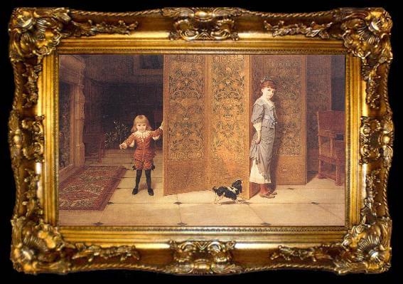 framed  Frederick Goodall Puritan and Cavalier, ta009-2